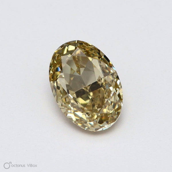 0.51ct Oval Natural Diamond (Colour Fancy Brownish Yellow, Clarity VS1, GIA Certified)